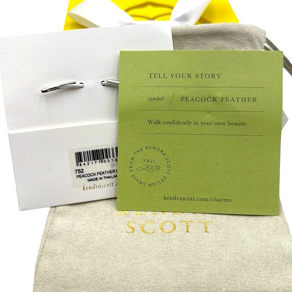 Kendra Scott Peacock Feather Charm - Picture 5 of 8